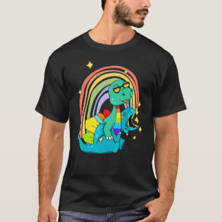 LGBTQ Dinosaur Rex Wearing Dino Costume T Shirt