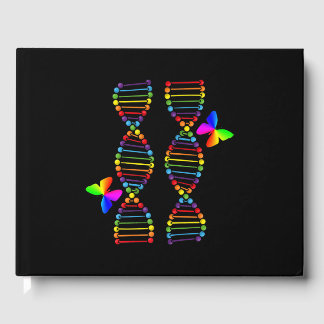 LGBTQ DNA Rainbow Flagga Butterfly Gay pride månad Gästböcker