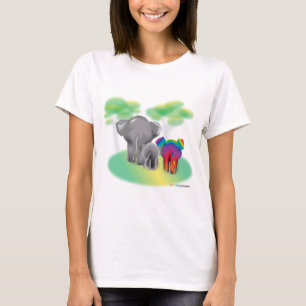 LGBTQ Elephant Family -"Varje familjs Har en" T Shirt