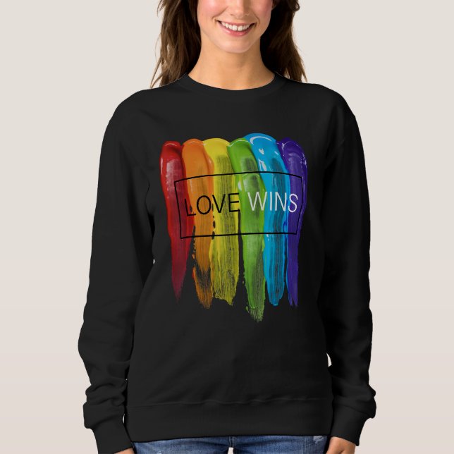 LGBTQ Equality Gay Pride Love Wins Be Yourself Mon T Shirt (Framsida)