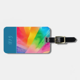 lgbtq-färgad regnbåge bagagebricka