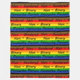LGBTQ+ Favorite Person Fleece Blanket