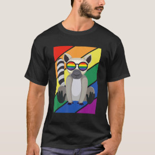 LGBTQ Flagga Gay pride-månadens regnbåge Lemurs LG T Shirt