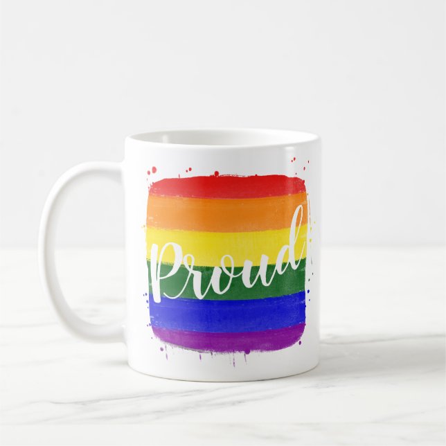 LGBTQ Flagga Pride Kaffe Mugg (Vänster)