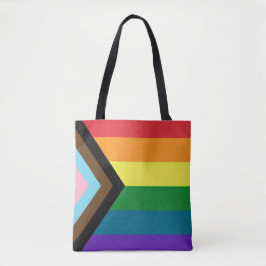LGBTQ Flagga Tote Bag Tygkasse