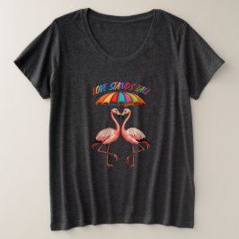 LGBTQ flamingos som står på ett fint sätt under en T Shirt