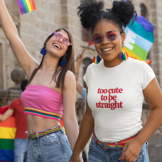 LGBTQ för söt för att vara rak T Shirt
