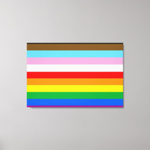 LGBTQ+ Förbistrifter för framsteg Canvastryck