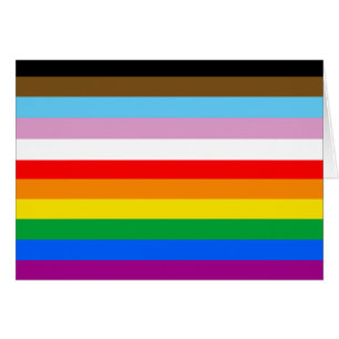 LGBTQ+ Förbistrifter för framsteg Hälsningskort