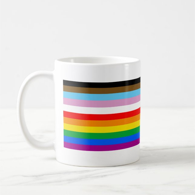 LGBTQ+ Förbistrifter för framsteg Kaffemugg (Vänster)