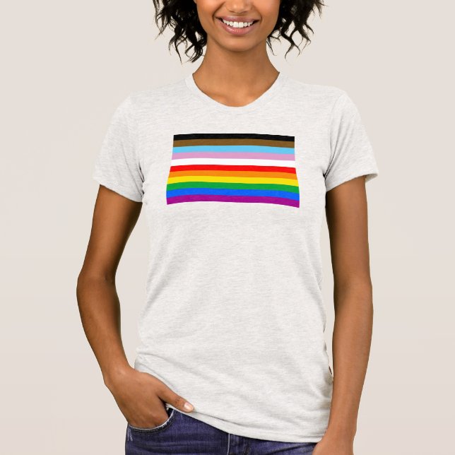 LGBTQ+ Förbistrifter för framsteg T Shirt (Framsida)