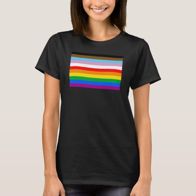 LGBTQ+ Förbistrifter för progress T Shirt (Framsida)