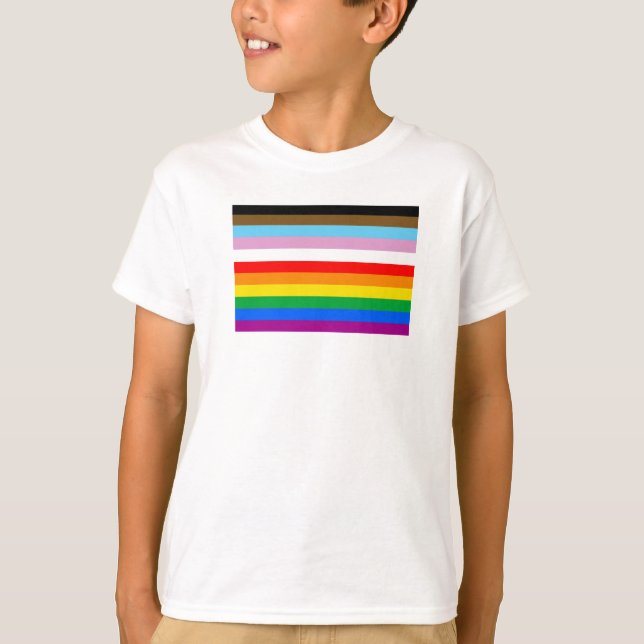 LGBTQ+ Förbistrifter för progress T Shirt (Framsida)