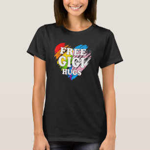 Lgbtq Free Gigi Hugs Gay pride Lgbt Ally Rainbow M T Shirt