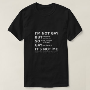 LGBTQ: "Gay Gift Idea White Text" T Shirt