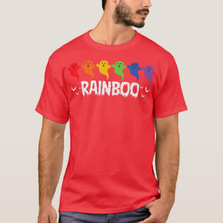 LGBTQ Gay pride Ghost Rainbow Rainboo Funny Hallow T Shirt