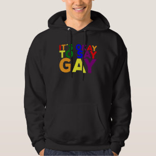 Lgbtq Gay rights Florida, det är okej att säga Gay Hoodie