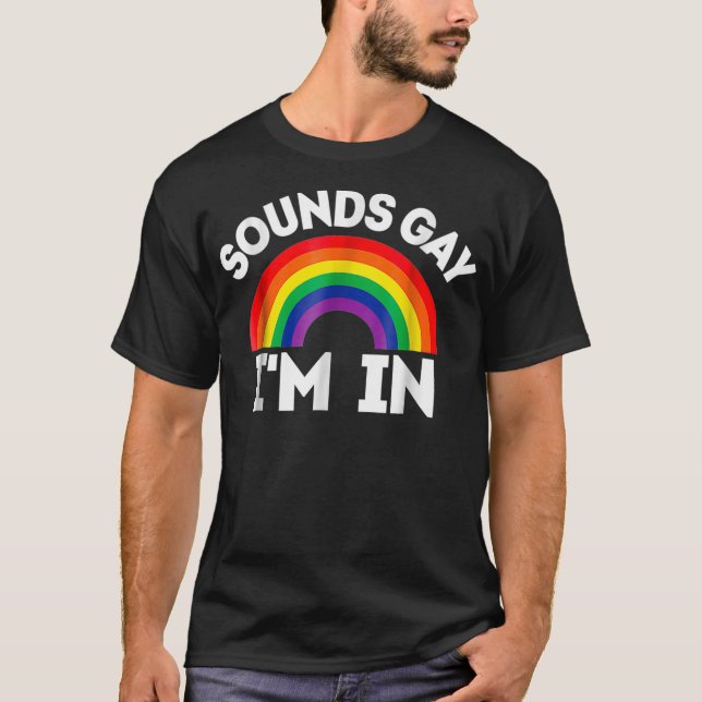 LGBTQ    GiftLjud Gay-in  T Shirt (Framsida)