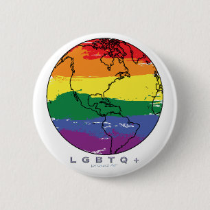 LGBTQ+ Global Proud AF Knapp