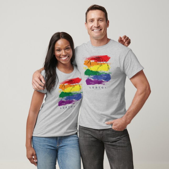 LGBTQ+ Global Proud AF T Shirt (Unisex)