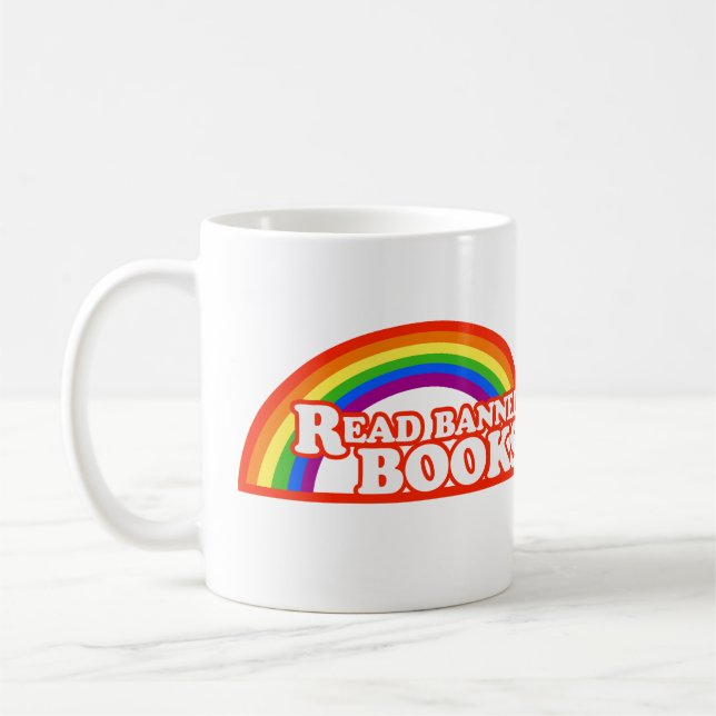 LGBTQ-Höger Läs Bannad Bokar Kaffemugg (Vänster)