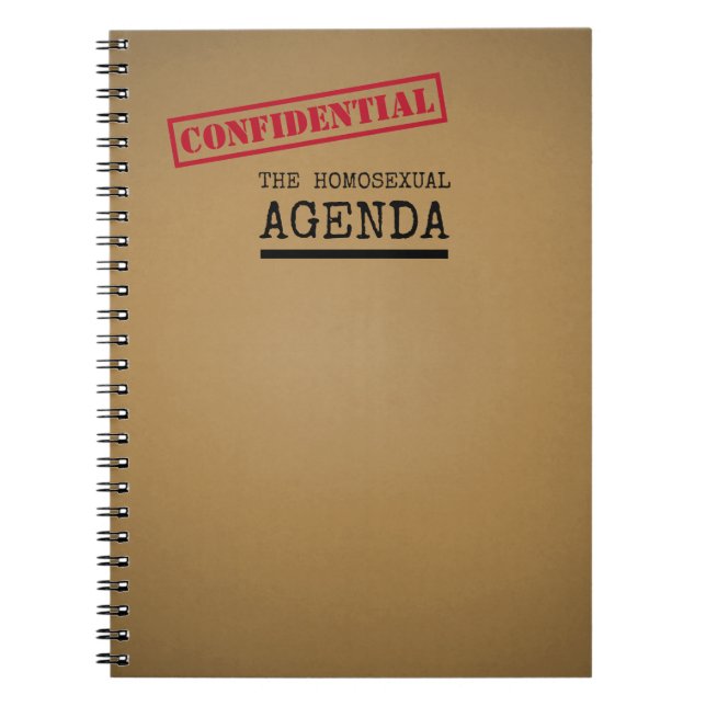 LGBTQ Homosexuell agenda - fin bärbar dator Anteckningsbok (Framsidan)