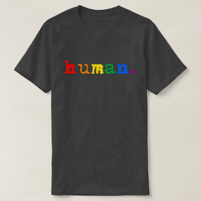 LGBTQ+ Human T Shirt (Design framsida)