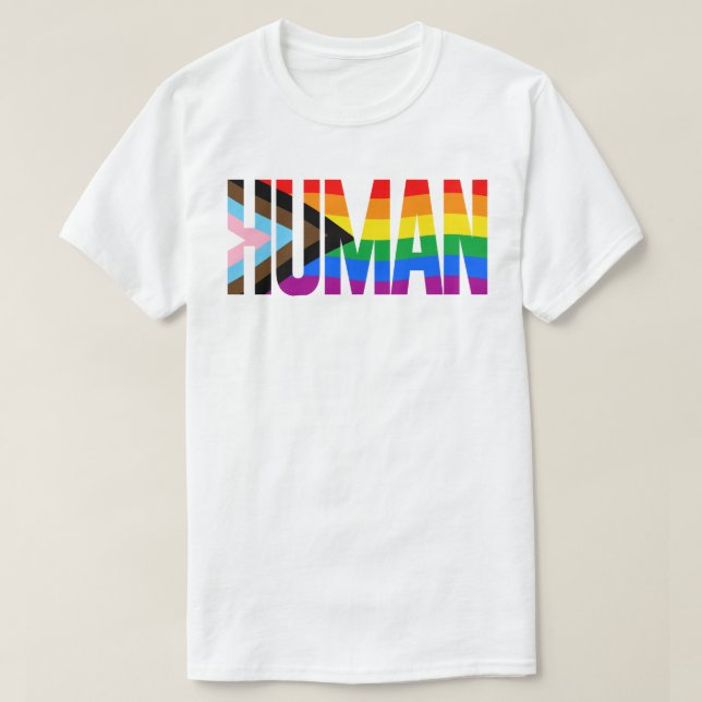 LGBTQ HUMAN T SHIRT (Design framsida)