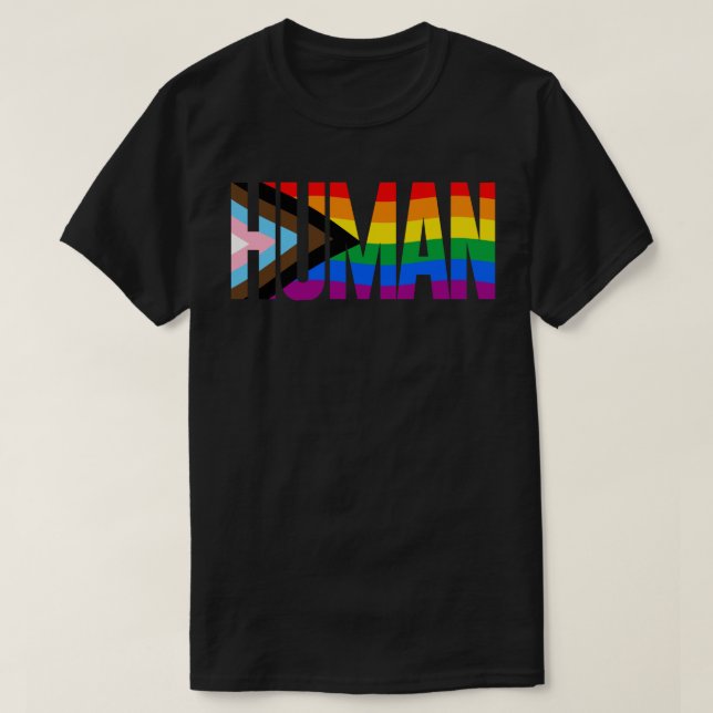 LGBTQ HUMAN T SHIRT (Design framsida)