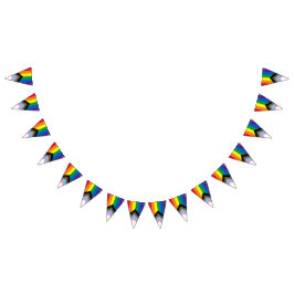 Lgbtq inklusive regnbågsmångfald gay pride vimplar