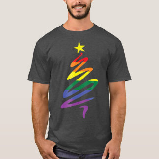 LGBTQ Julgran flagga T Shirt