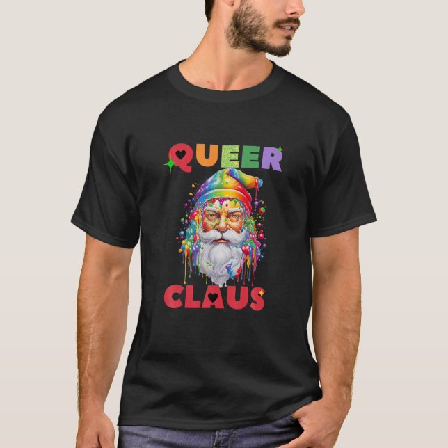 Lgbtq-julkö Jultomten T Shirt (Framsida)