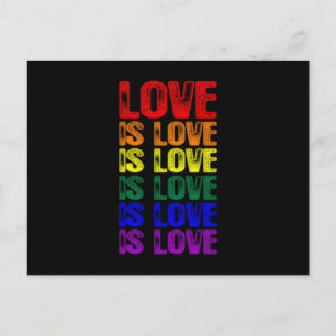 LGBTQ-kärlek är kärlek är kärlek Vykort