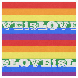 LGBTQ KÄRLEK är KÄRLEK Rainbow Tyg