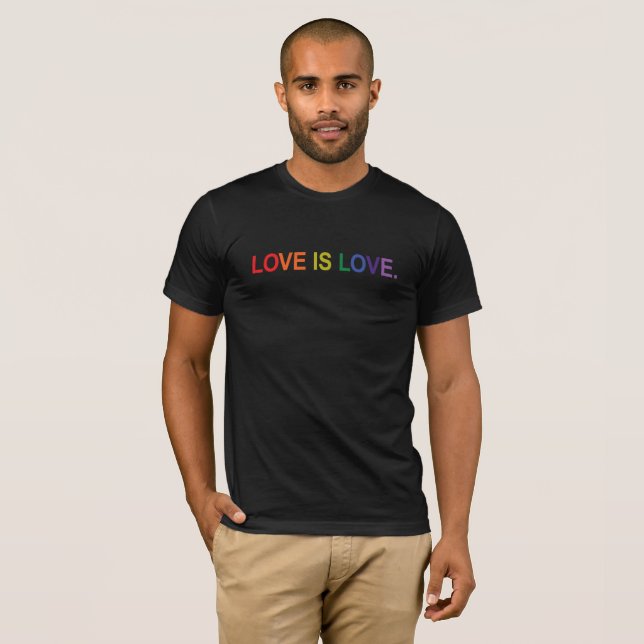 #LGBTQ Kärlek är Kärlek T Shirt (Hel framsida)