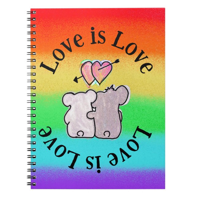 LGBTQ Koala Anteckningsbok (Framsidan)