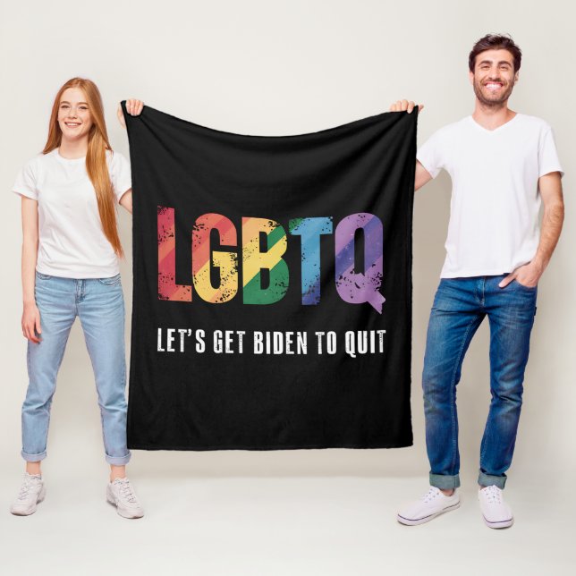 LGBTQ-kort ger dig en biden till ganska Gay pride Fleecefilt (På plats)