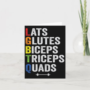 Lgbtq Lats Glutes Biceps Triceps Quads Weigh Kort