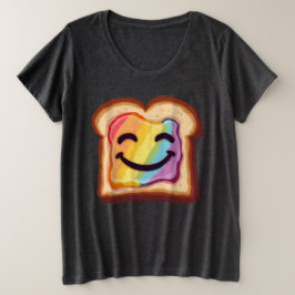 LGBTQ-leende smilande skikt av toppskikt med vibre T Shirt