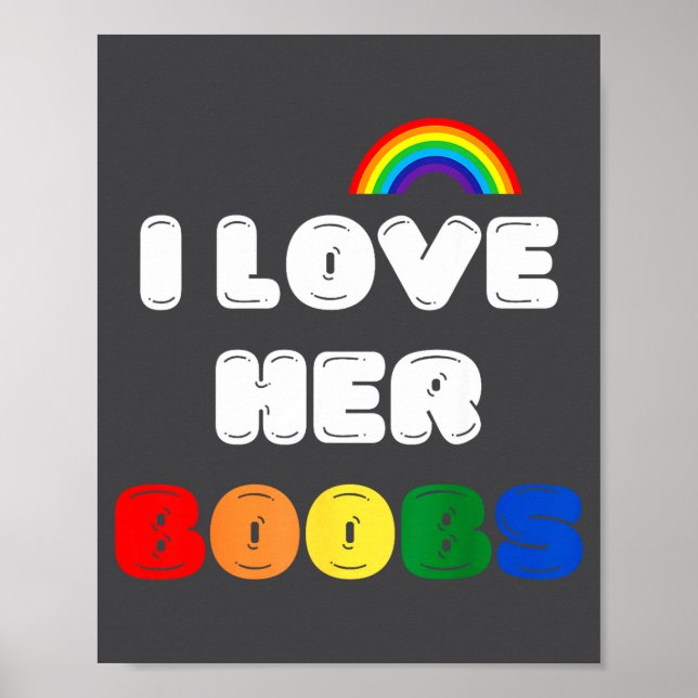 Lgbtq+ Lesbian Matching Couples Compliment I Love  Poster (Framsidan)