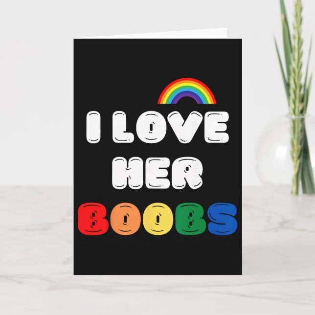 Lgbtq+ Lesbisk Matchande Par Komplement Jag älskar Kort (Framsida)