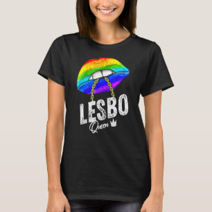 LGBTQ Lesbo Queen Strong Gay Women Manar Lesbisk B T Shirt