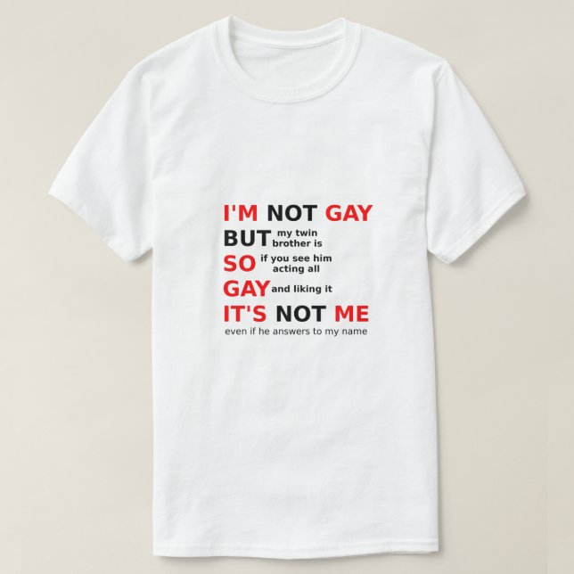 LGBTQ, LGBTQ, Gay Gift Idea Black Red T Shirt (Design framsida)