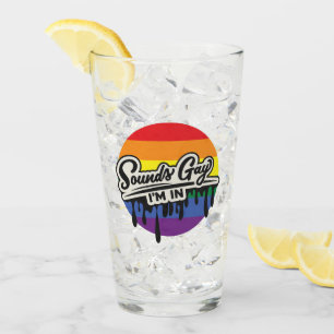 LGBTQ Ljud Gay, jag är i Regnbåge PRIDE Glaskopp
