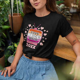 LGBTQ Lycklig Pride Month, TV med Lesbisk Flagga T Shirt
