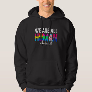 Lgbtq-månaden i Gay pride är vi mänskliga LGBT-reg Hoodie
