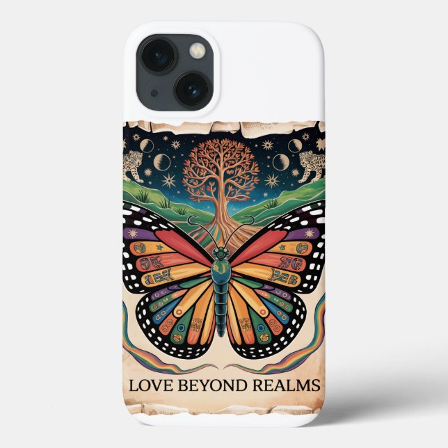 LGBTQ Mayan Butterfly Art | Rainbow Pride (Baksida)