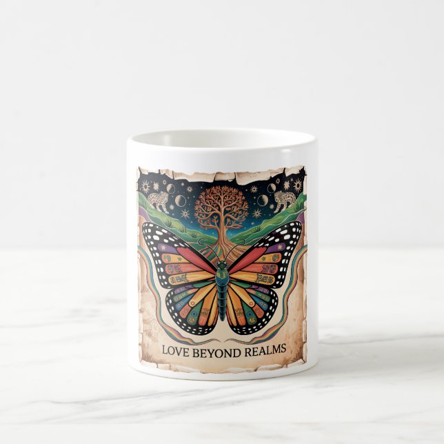 LGBTQ Mayan Butterfly Mugg | Rainbow Pride (Center)