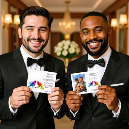LGBTQ+ med fotot Regnbågslovfåglar Inbjudningar