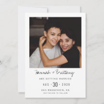 LGBTQ Modern Photo Save Date